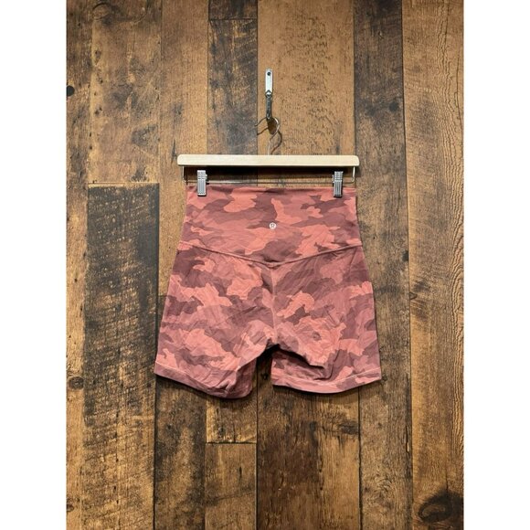 Lululemon Align Short 6" Heritage 365 Camo Brier Rose Multi Sz 8 - Picture 3 of 5